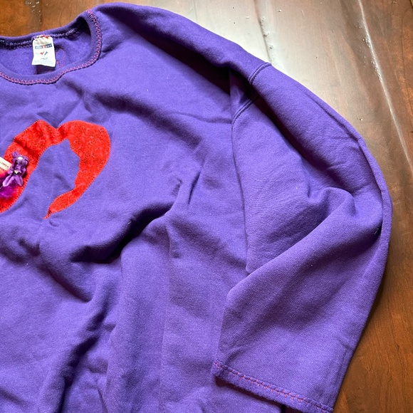 Red Hat Lady Red Hat Sweatshirt Long Sleeve Red and Purple 3x - Picture 6 of 12
